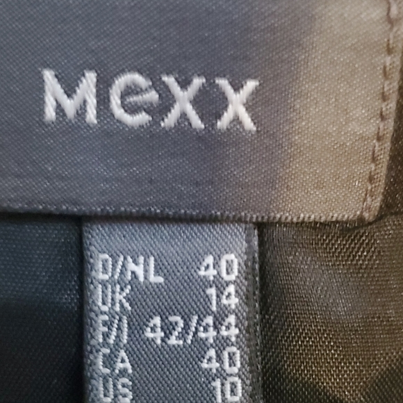 MEXX 2pc Black Satin Skirt & Bustier - Picture 6 of 10